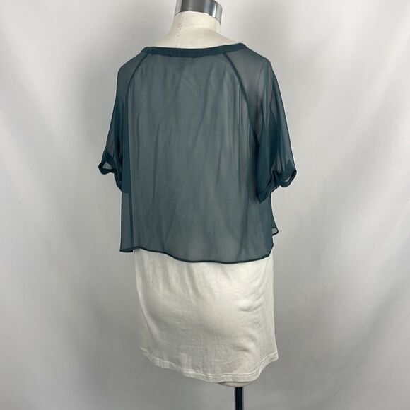 Elizabeth and James White with Gray Sheet Overlay Top - Picture 4 of 6